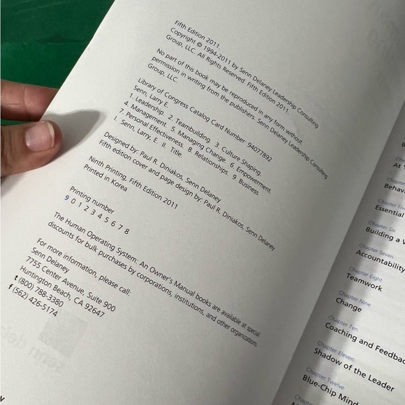 the human operating system -owner's manual senn delaney the culture-shaping firm - Picture 2 of 4